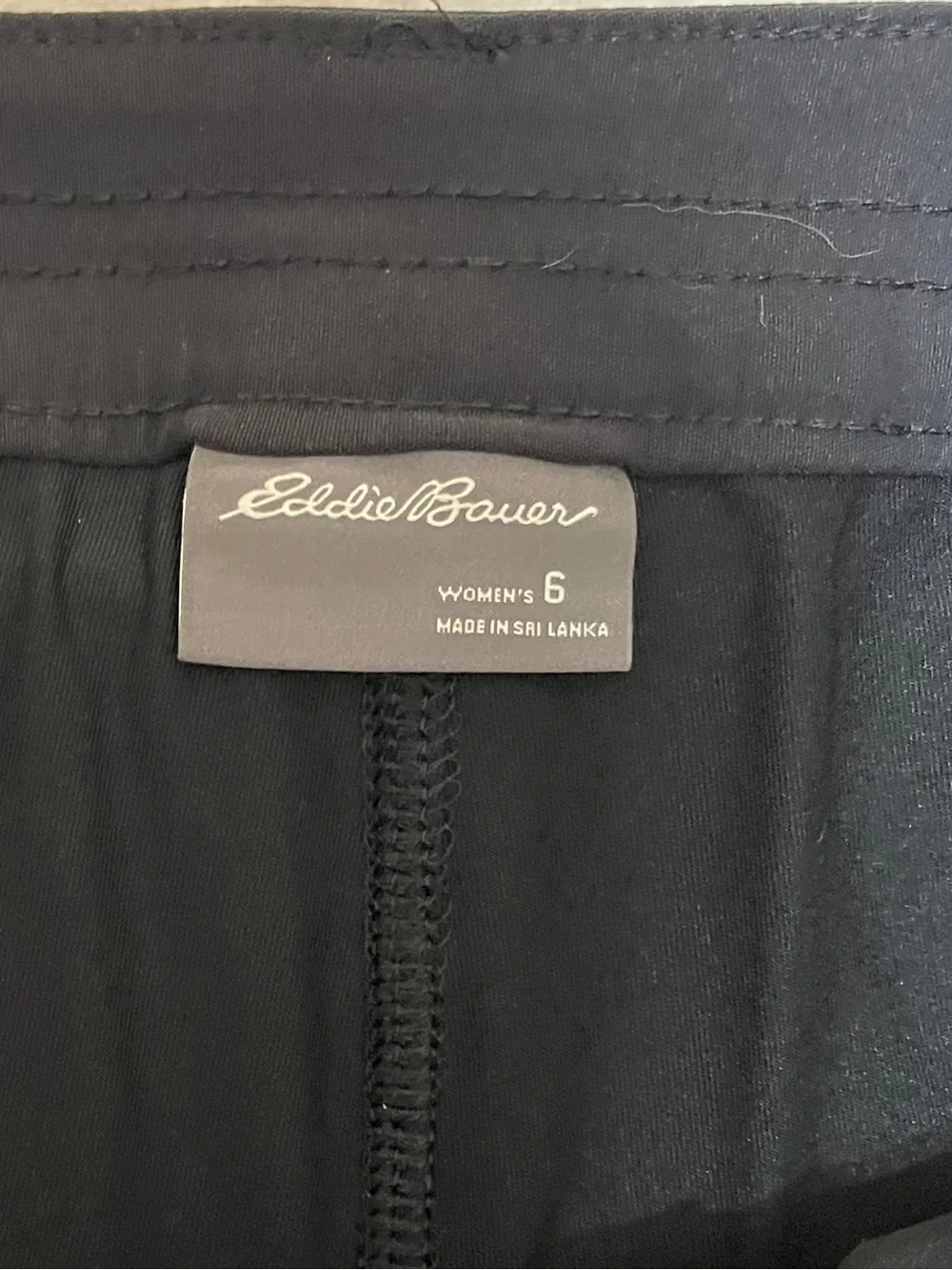 Eddie Bauer Black Hiking Outdoor Athletic‎ Skort Skirt Black Women's Size 6